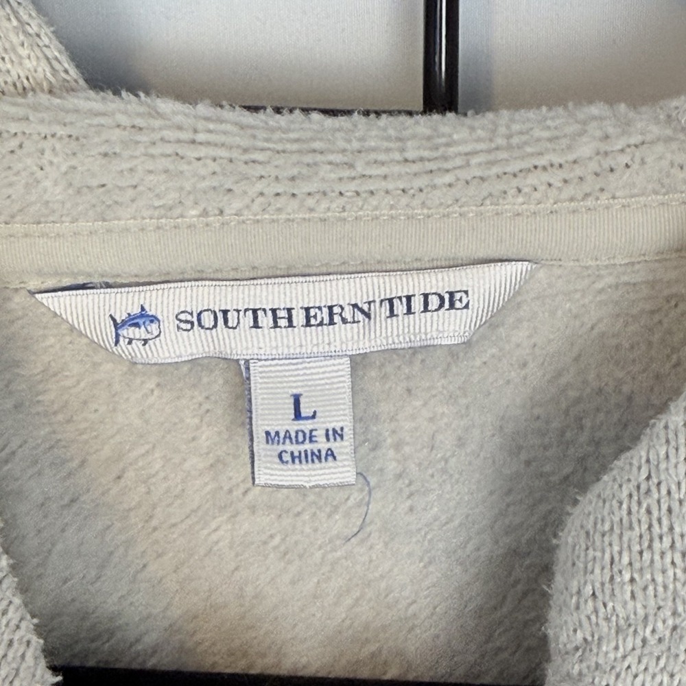Southern Tide Toggle Hoodie Pullover Womens Large Gray Casual Preppy Coastal - Picture 4 of 9